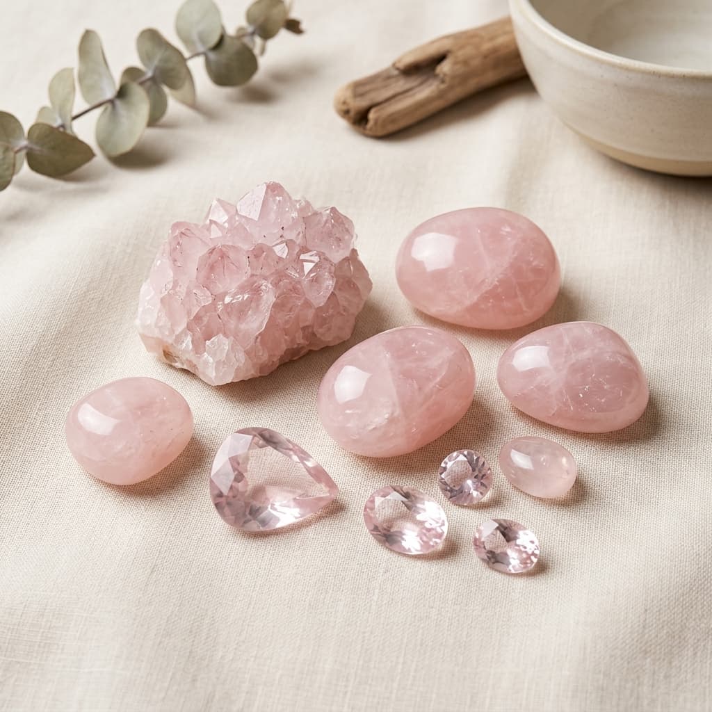Quartzo Rosa Polido