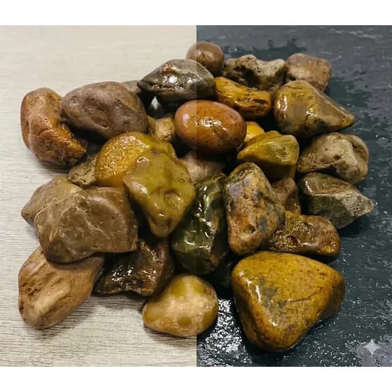 15kg -pedra Seixo De Rio Natural Marrom Aquário E Jardim