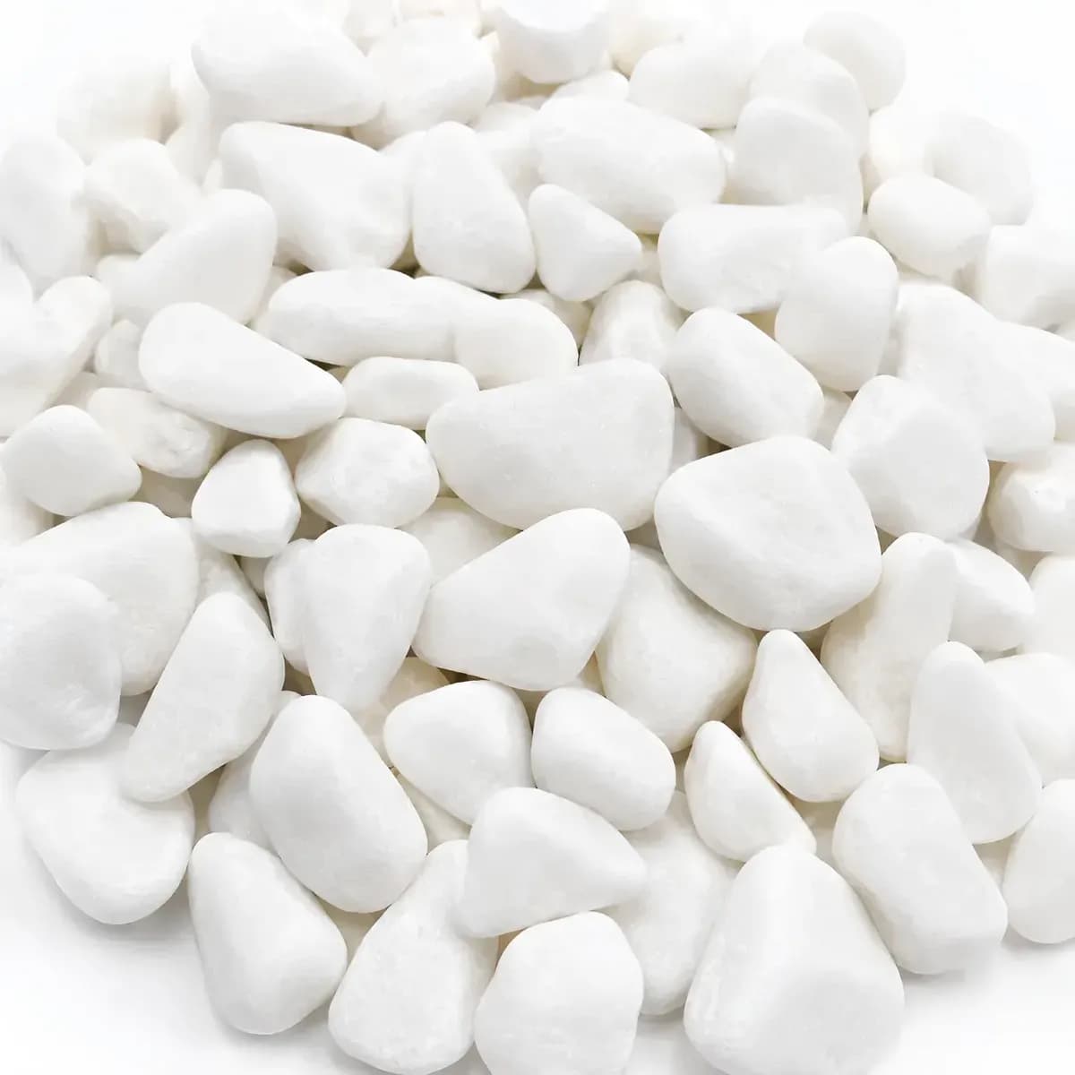 20kg Pedra Dolomita Branca Decorativa Seixo Para Jardim No3 Branco 2 Cm 5 Cm
