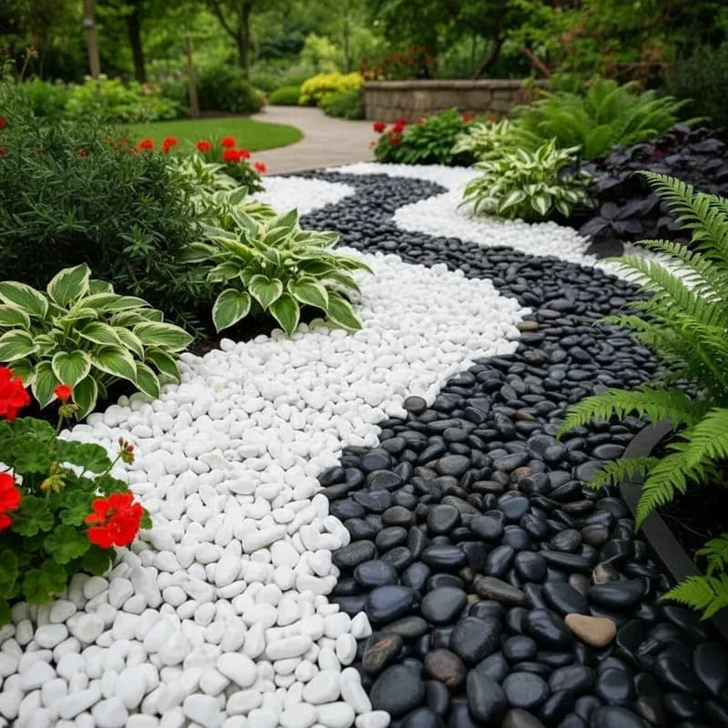 20kg Pedra Dolomita Branca Decorativa Seixo Para Jardim No3 Branco 2 Cm 5 Cm