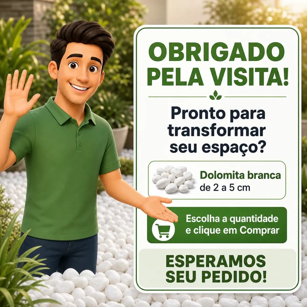5kg Pedra Dolomita Branca Para Vaso Planta Jardim Canteiros Branco 2 Cm 5 Cm