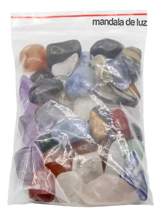 Kit Pedras Mistas Cristais Mix Energia Positiva