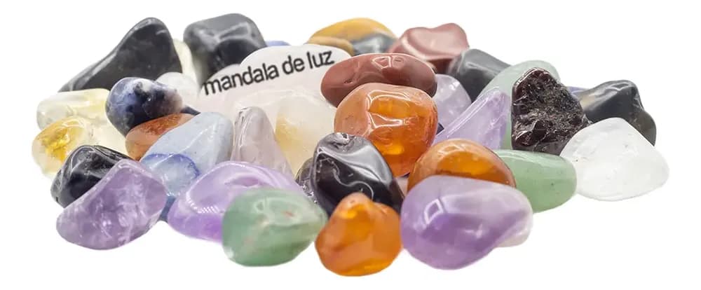 Kit Pedras Mistas Cristais Mix Energia Positiva