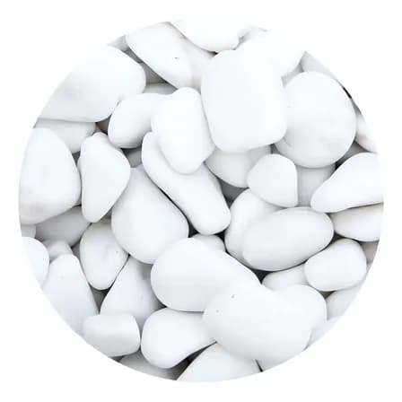 Pedra Dolomítica Cálcario Terra Nobre Branca 3.5-6.5cm Seixo Jardim 1kg Branco 3.5 Cm 6 Cm