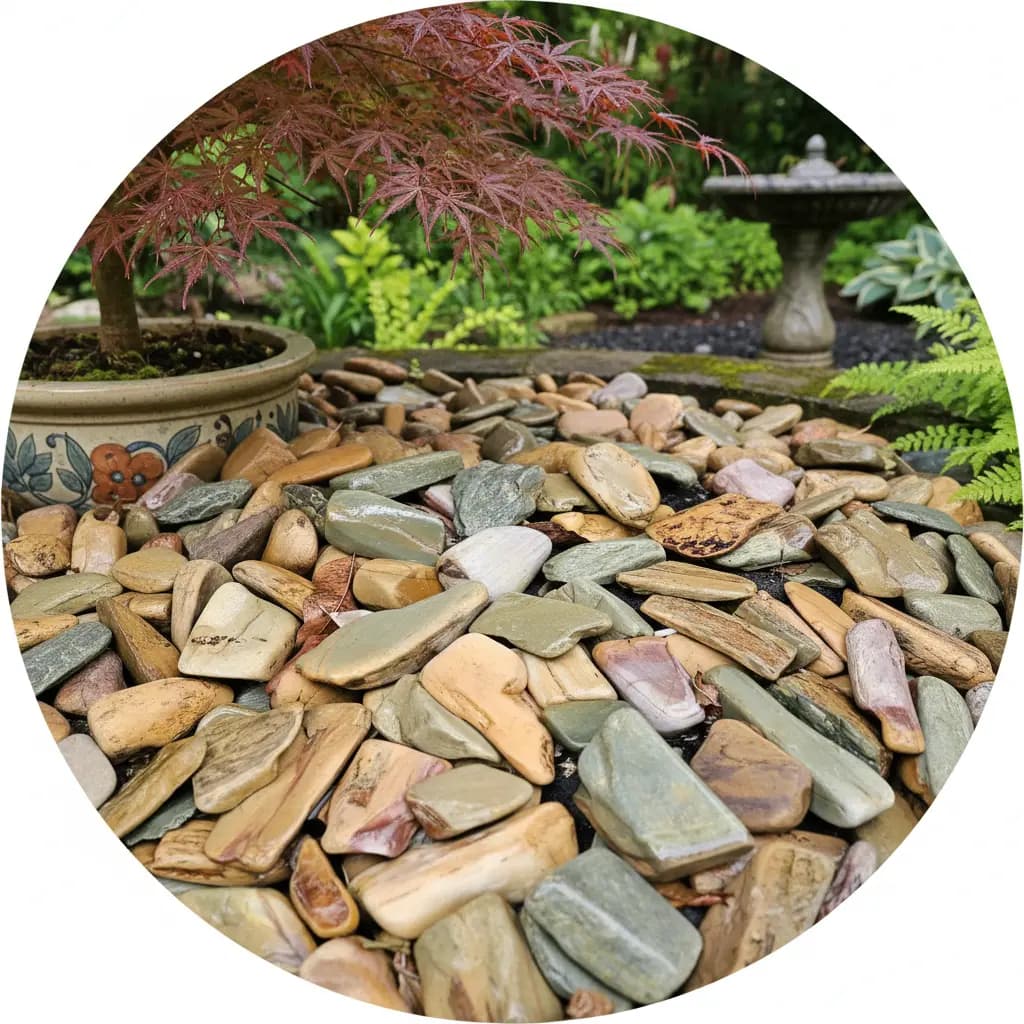 9,5kg Pedras Decorativas P/ Vasos Plantas Seixo Verde Brasil Verde 3 Cm 12 Cm