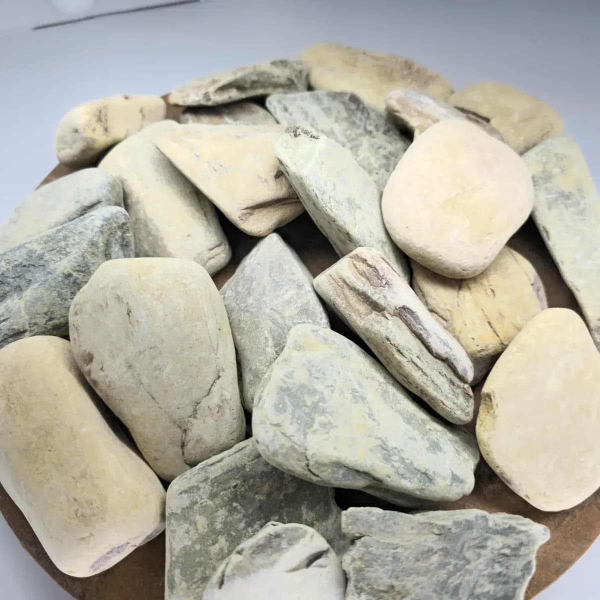 9,5kg Pedras Decorativas P/ Vasos Plantas Seixo Verde Brasil Verde 3 Cm 12 Cm