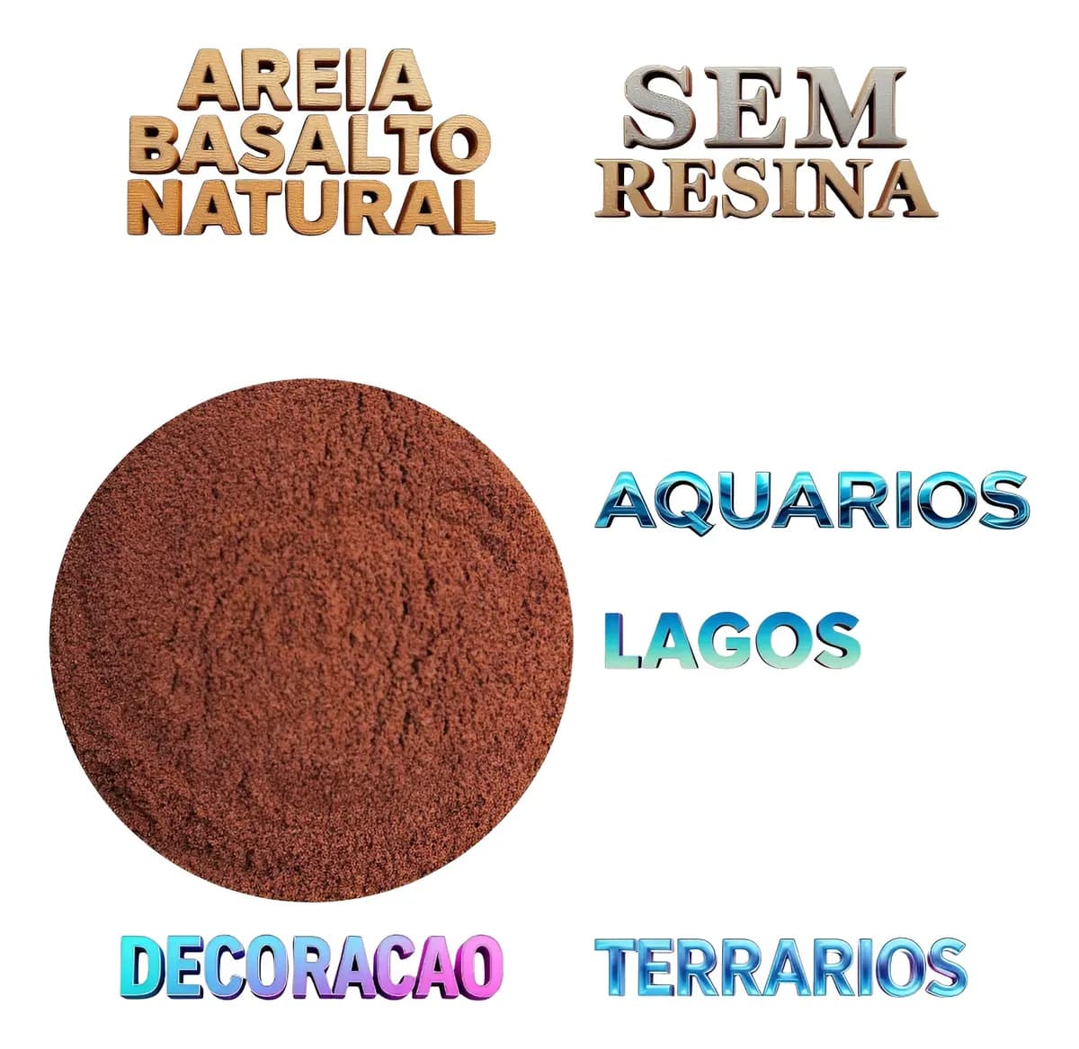 Substrato Cascalho De Areia Para Aquário Terracota Nº0 5kg .