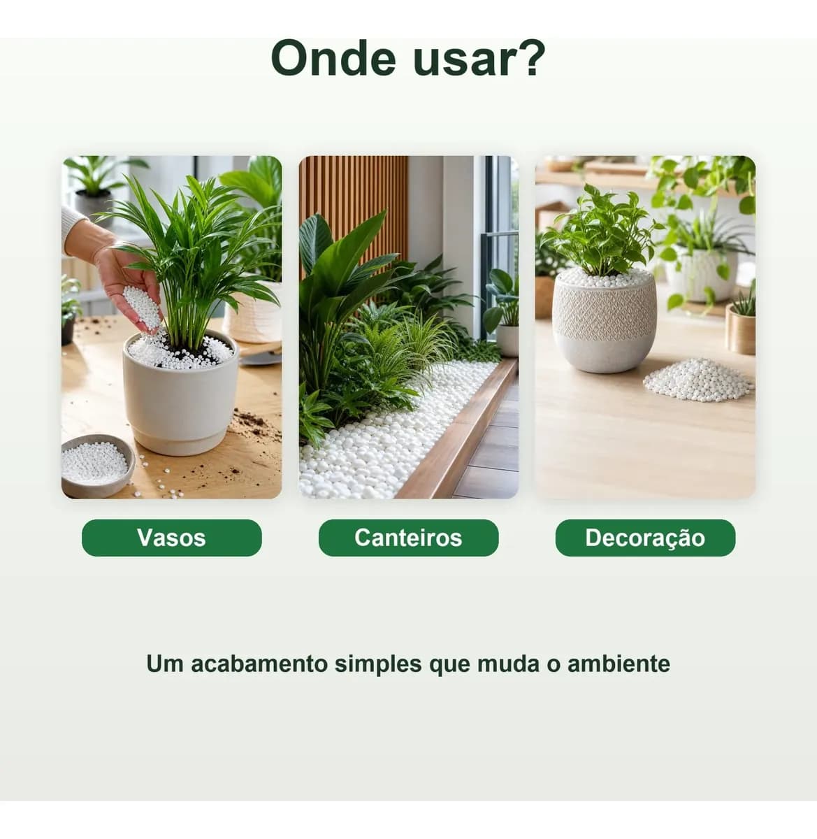 Pedrinha Branca Vaso Jardim Decoração Aquário Terrario 5kg. Branco 1 Cm 5 Cm