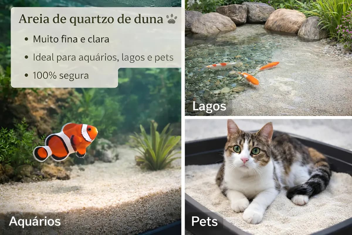 10kg Areia De Duna Fina Quartzo Para Aquário E Lagos Nº 00